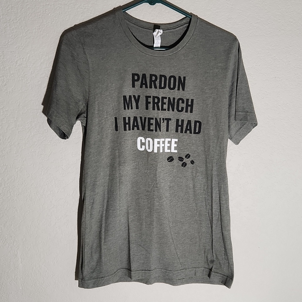 Bella Canvas Shirt Medium Havent Had My Coffee Yet Graphic T